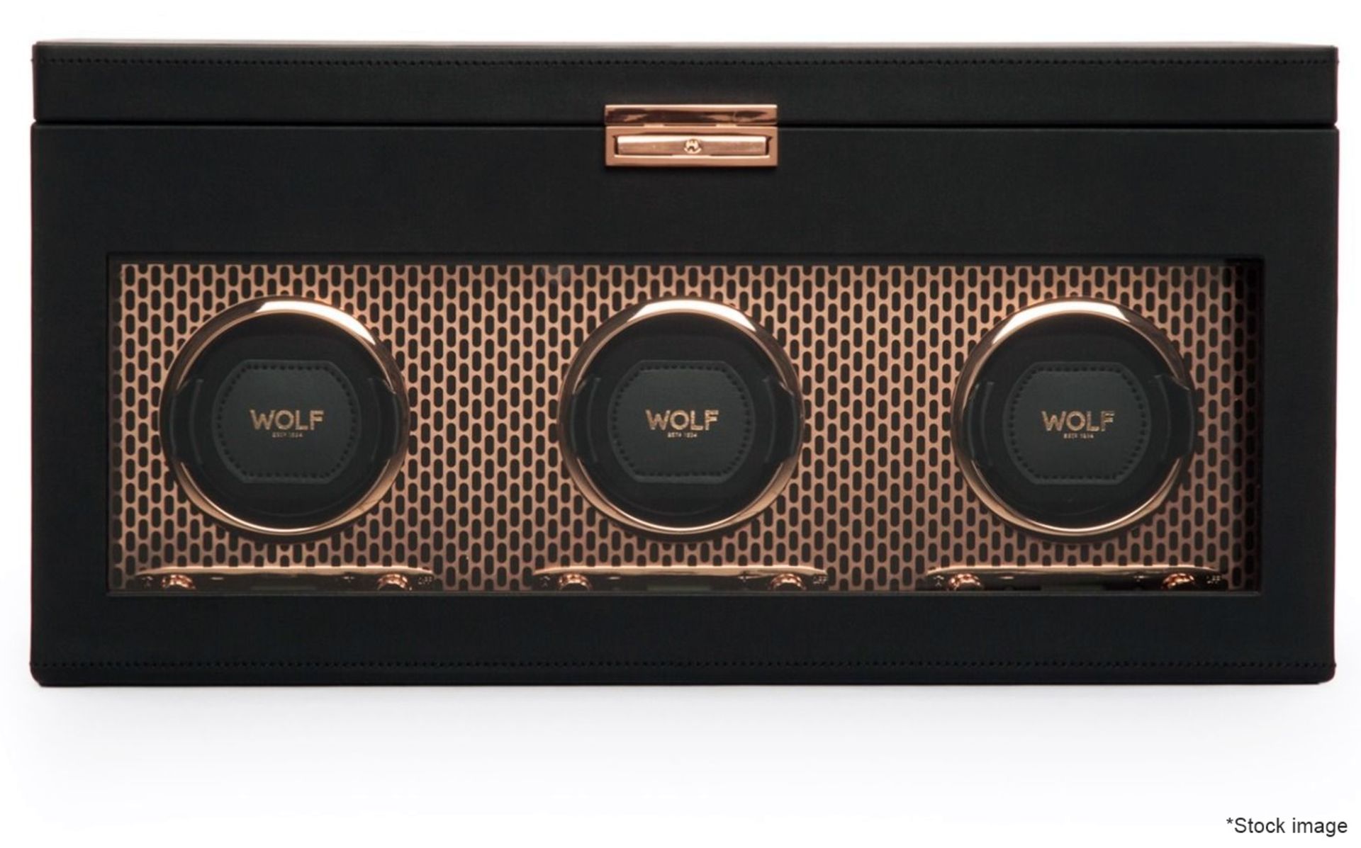 1 x WOLF 'Axis' Luxury Triple Watch Winder With Storage - Original Price £1,809 - Unused Boxed Stock - Image 20 of 32