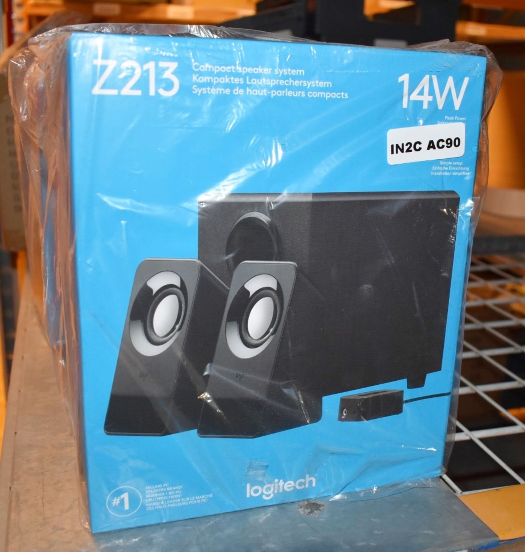 1 x Logitech Z213 Compact Multimedia PC Speaker System With Subwoofer - New Boxed Stock - Ref: - Image 2 of 5