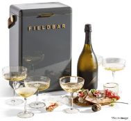 1 x FIELDBAR Luxury Drinks Box Cooler in Grey with Interchangeable Straps (10L) - RRP £180.00