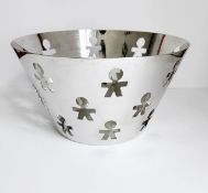 1 x ALESSI 'Girotondo' Large Designer Stainless Steel Bowl - Made In Italy - Ref: GRG003 / WH2 /