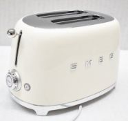 1 x SMEG Retro-Style 2-Slice Toaster in Cream - Original Price £119.00 - Unused Boxed Stock