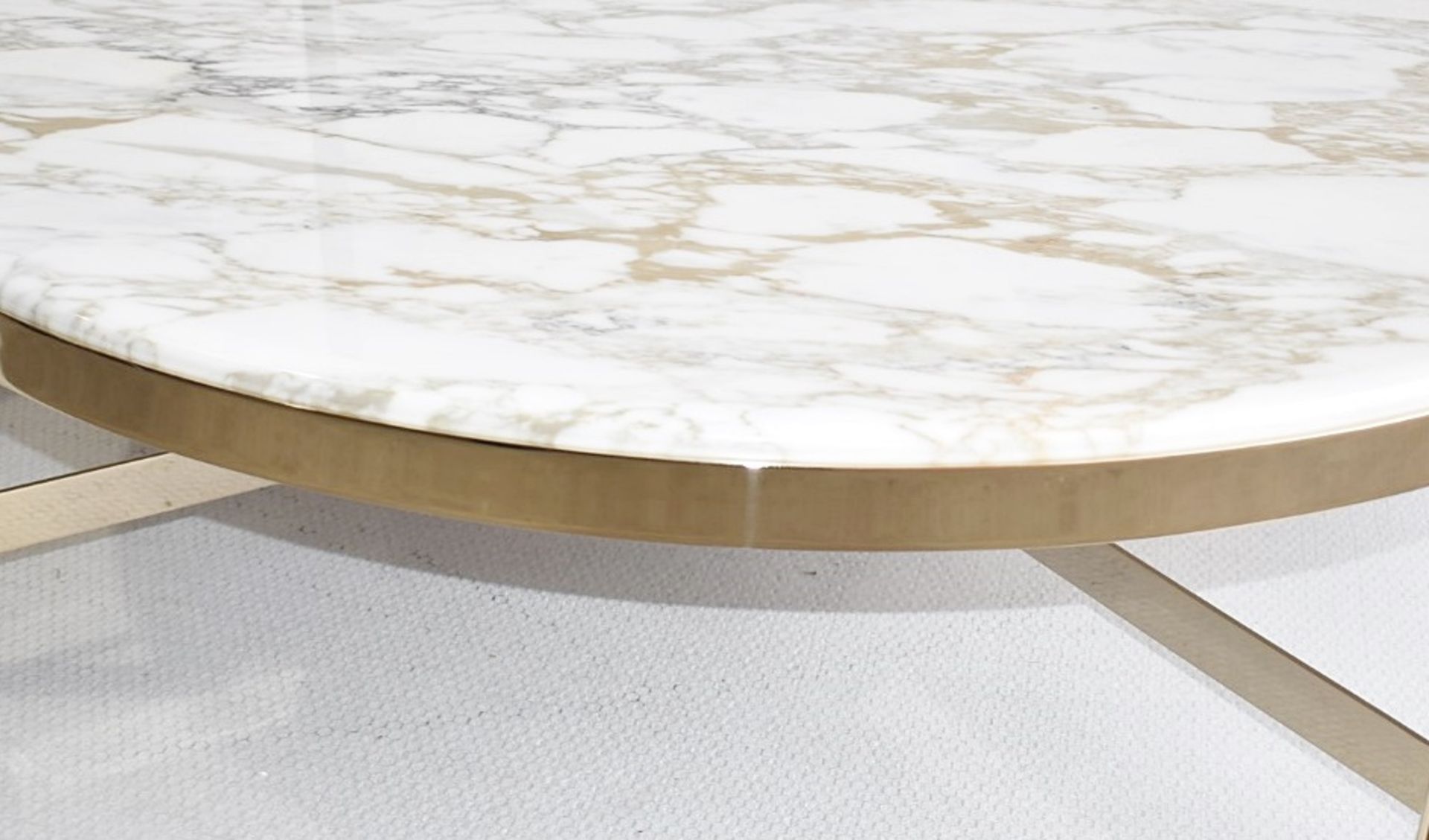 1 x ELIE SAAB MAISON 'Zenith' Luxury Italian Marble Topped Coffee Table - Original Price £6,480 - Image 6 of 6