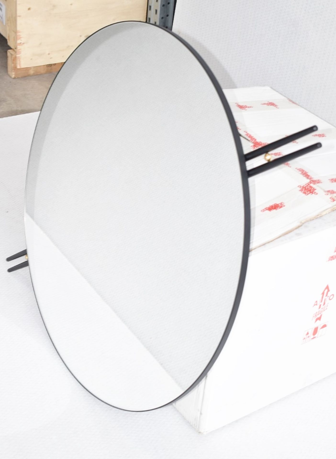 1 x GUBI 'IOI' Designer Wall Mirror in Black Matte, ⌀80cm - Original RRP £899.00 - Image 2 of 4