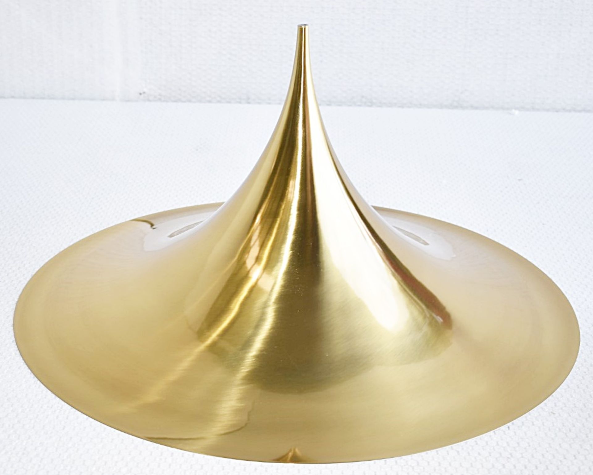 1 x GUBI 'Semi' Designer 60cm Metal Pendant Light Fitting in Polished Brass - Original Price £540.00 - Image 2 of 12