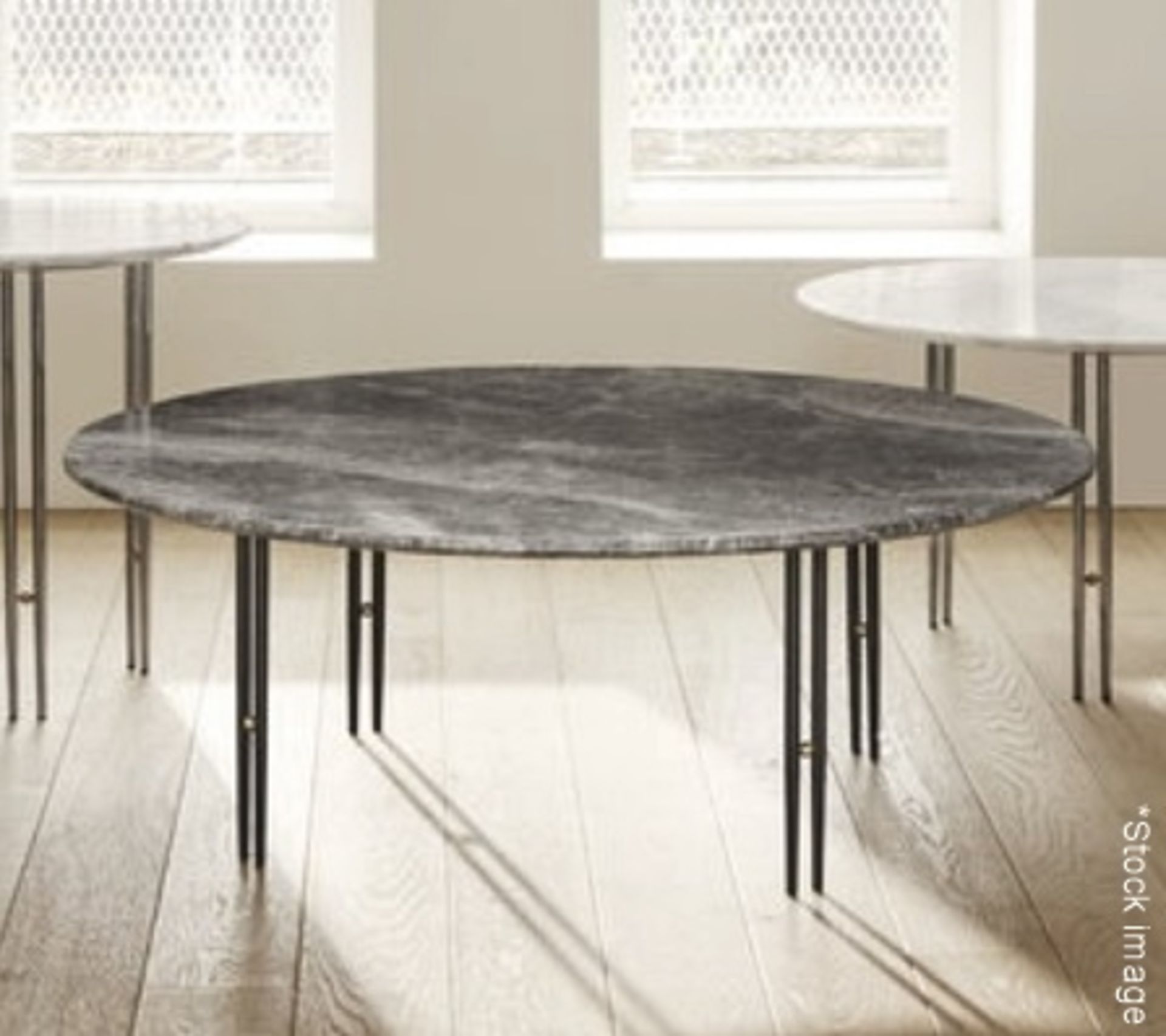 1 x GUBI 'IOI' Round Designer Marble Topped Coffee Table, ⌀70cm - Original RRP £1,025 - Image 2 of 8