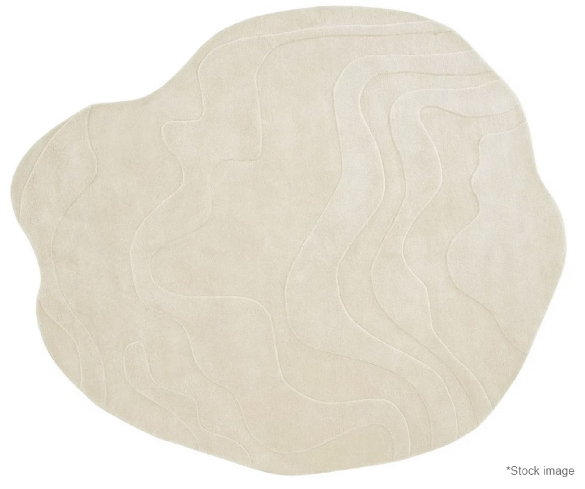 1 x LIGNE ROSET 'Gavrinis3' Hand Tufted 100% Wool Rug in Beige, 230x270cm - Original RRP £1,534 - Image 2 of 10