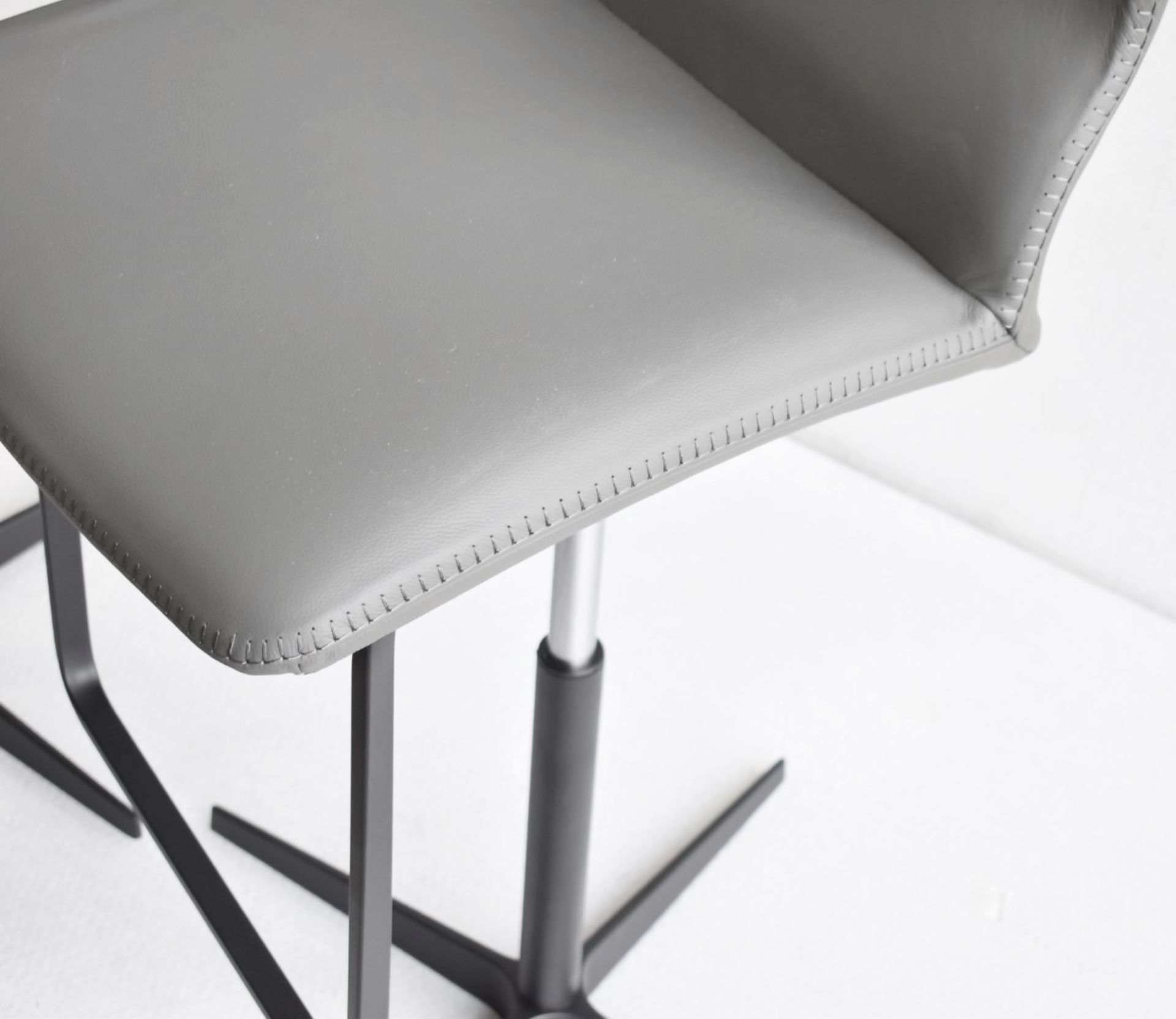 A Pair of CATTELAN ITALIA 'Victor X' Designer Leather Upholstered Barstools - Original Price £1,798 - Image 9 of 12