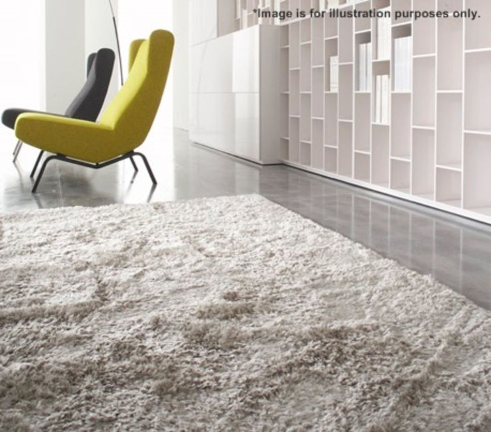 1 x LIGNE ROSET Soft Et Doux Luxury Designer Rug in Light Grey, 200x250cm - Original Price £4,