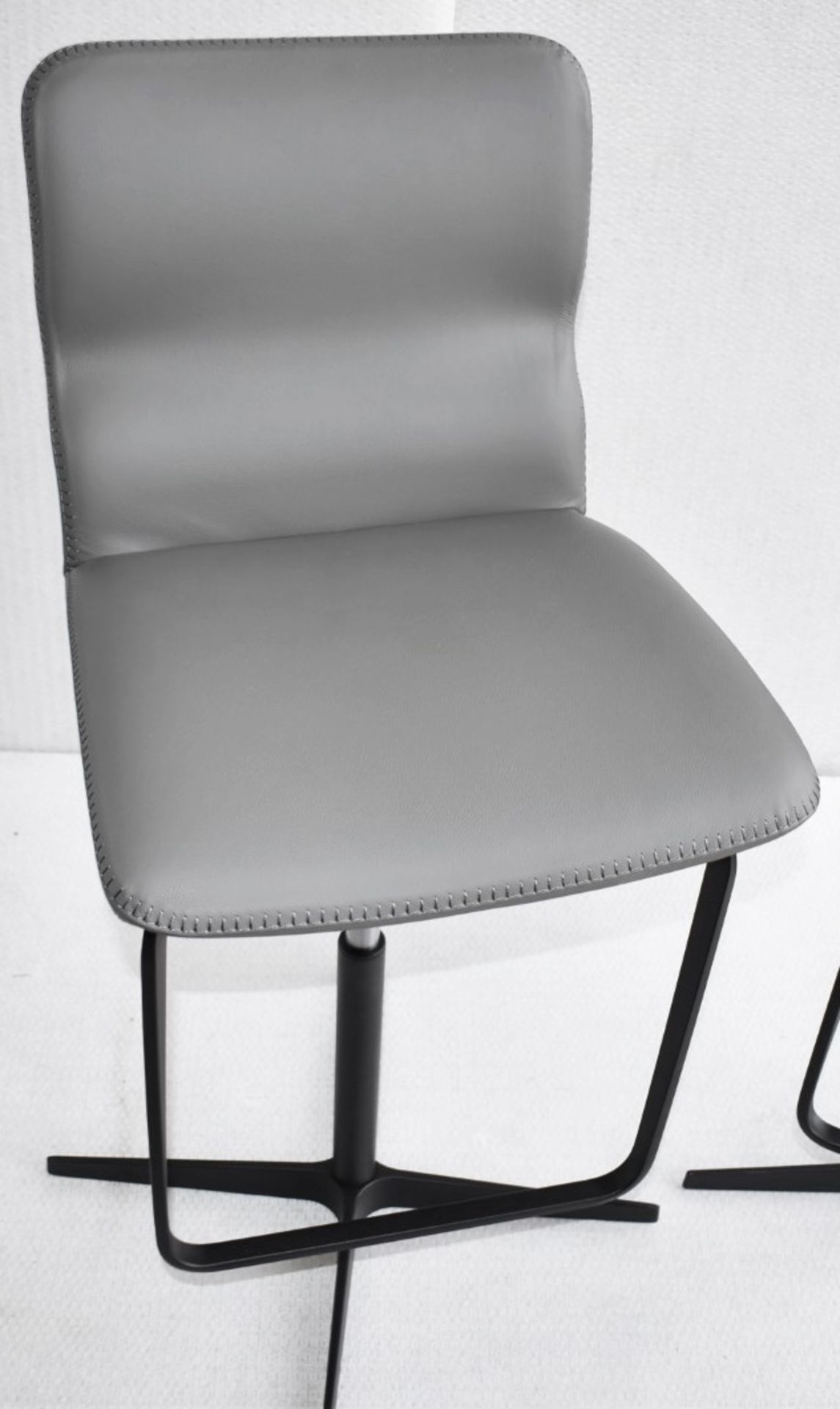 A Pair of CATTELAN ITALIA 'Victor X' Designer Leather Upholstered Barstools - Original Price £1,798 - Image 6 of 12