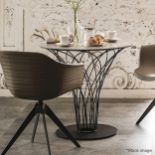 1 x CATTELAN ITALIA 'Nido Keramik' Designer Marbled Ceramic Round Coffee Table - Original RRP £2,035