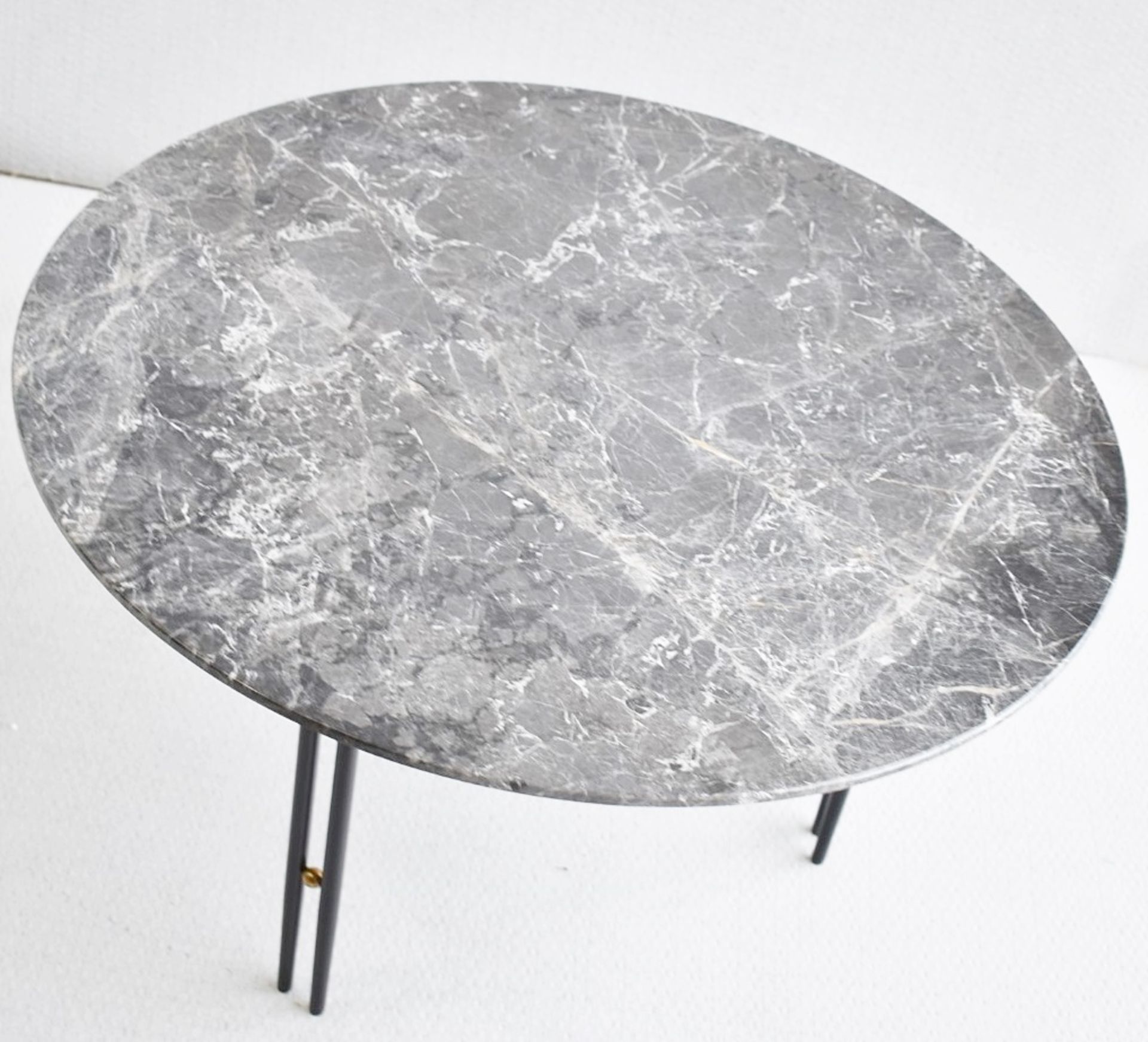 1 x GUBI 'IOI' Round Designer Marble Topped Coffee Table, ⌀70cm - Original RRP £1,025 - Image 4 of 8