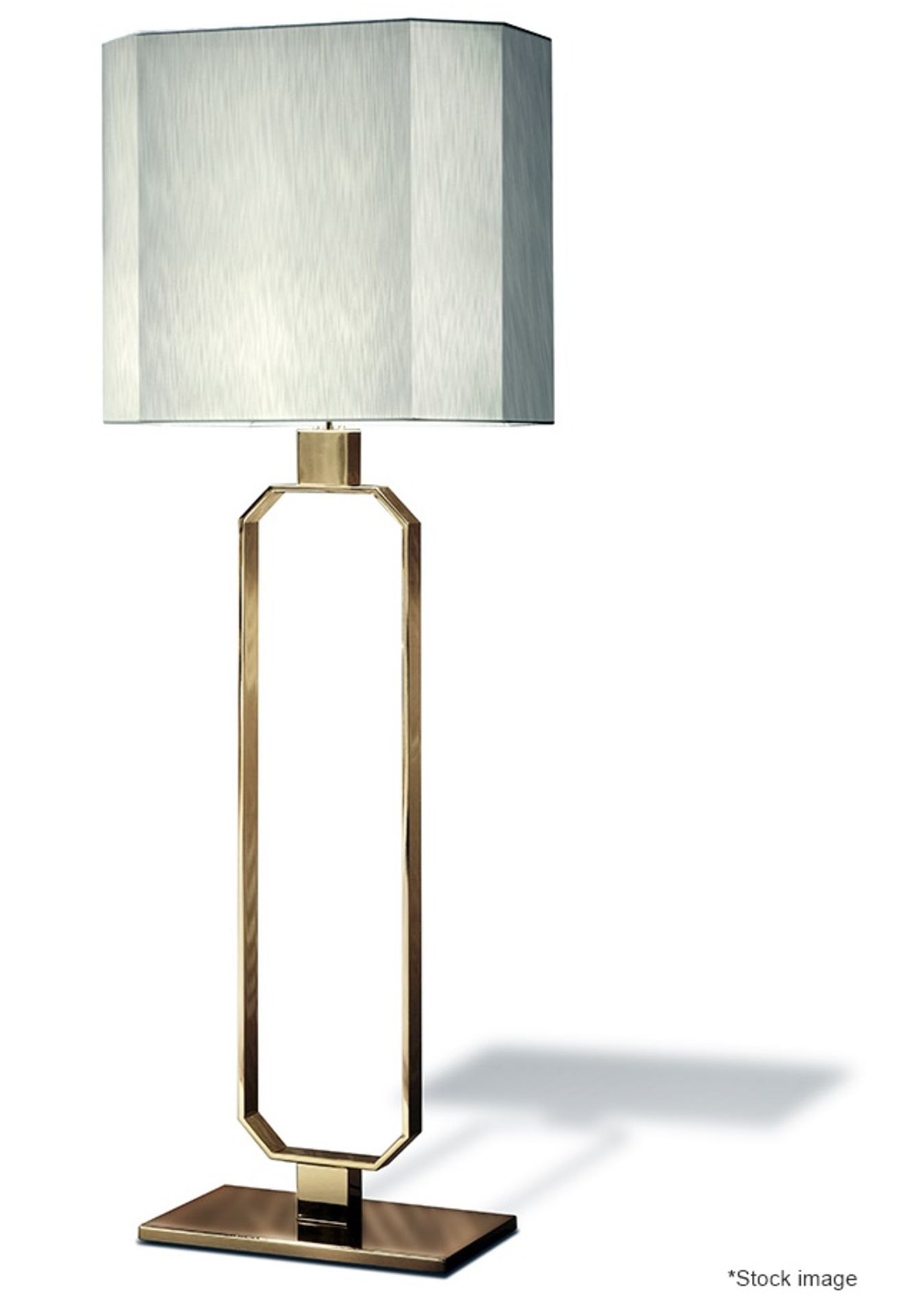 1 x GIORGIO COLLECTION 'Infinity' Freestanding Floor Lamp with Silk Shade - Original Price £6,000 - Image 2 of 15