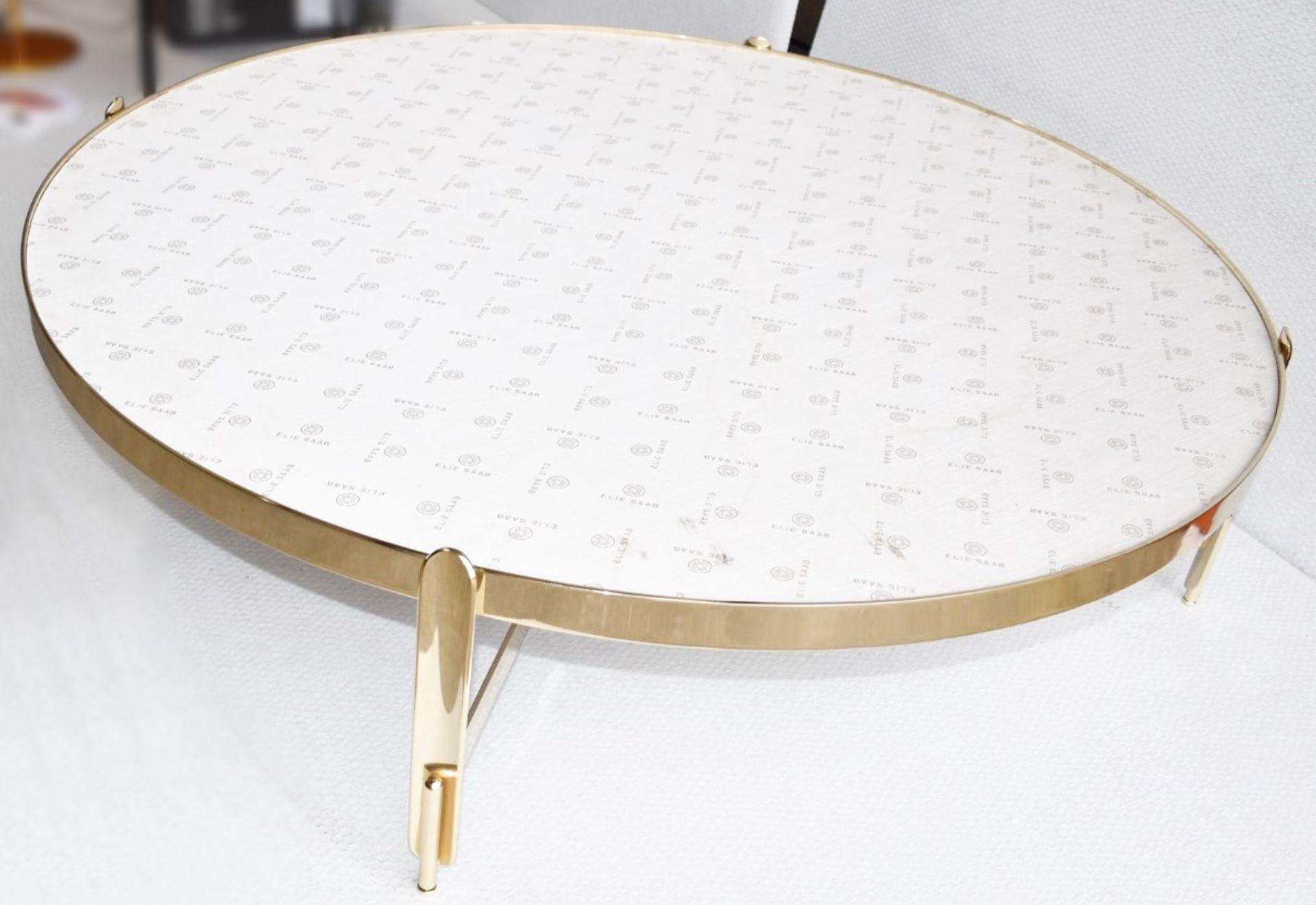 1 x ELIE SAAB MAISON 'Zenith' Luxury Italian Marble Topped Coffee Table - Original Price £6,480 - Image 5 of 6