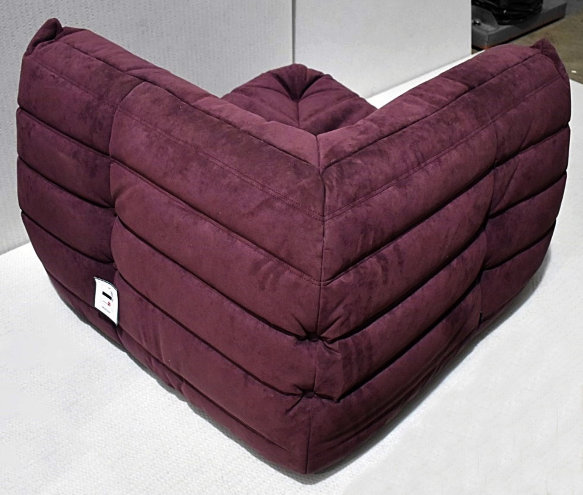 1 x LIGNE ROSET Togo Designer Modular Corner Chair, in Dark Mulberry Faux Suede - RRP £3,150 - Image 5 of 10