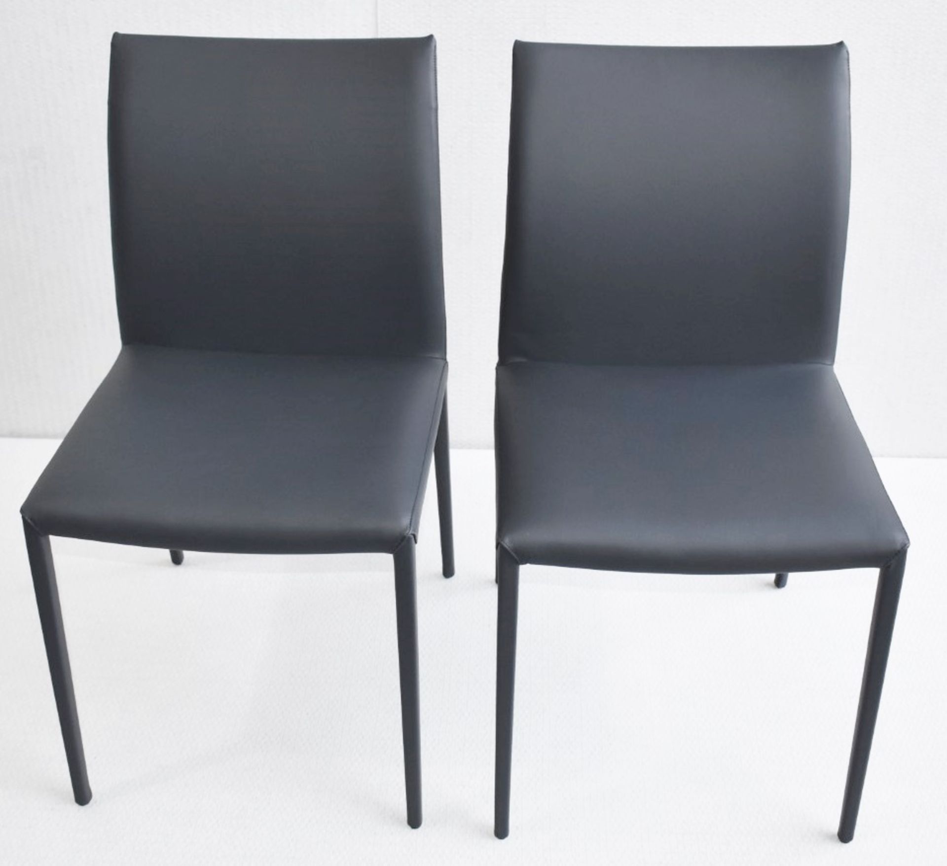 Pair of CATTELAN ITALIA Norma Designer Leather Upholstered Dining Chairs - Original Price £1,258 - Image 2 of 5