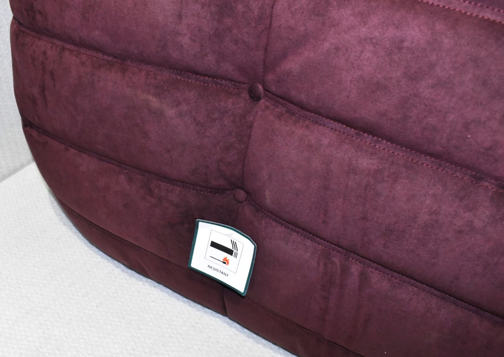 1 x LIGNE ROSET Togo Designer Modular Corner Chair, in Dark Mulberry Faux Suede - RRP £3,150 - Image 7 of 10