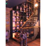 1 x Large Bespoke Shelving System For Displaying Books, Wine Bottles or Collectibles - More Pictures