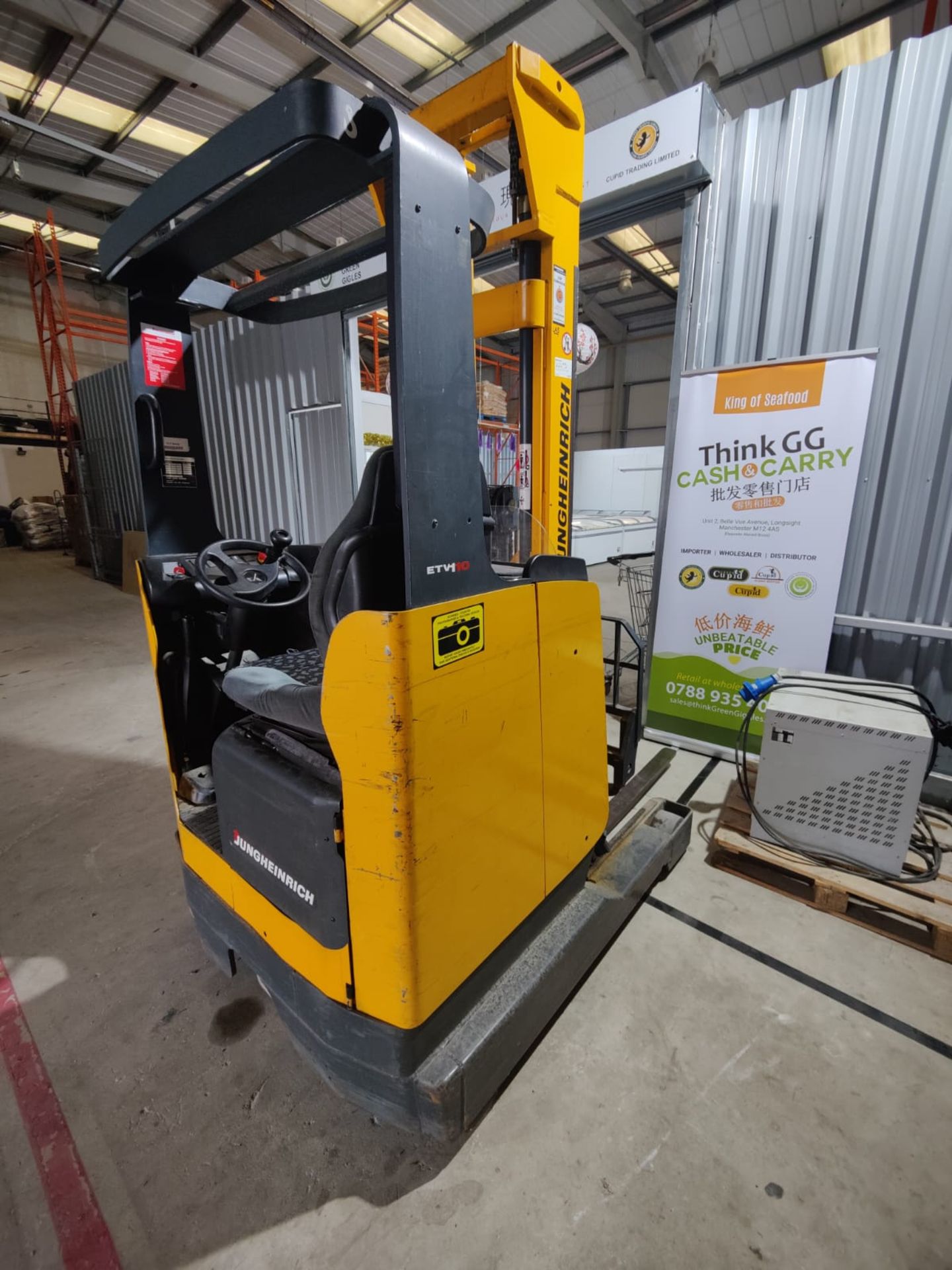 1 x Jungheinrich Electric Forklift Reach Truck - 1 Ton Capacity - 5900mm Lift Height - Image 12 of 36