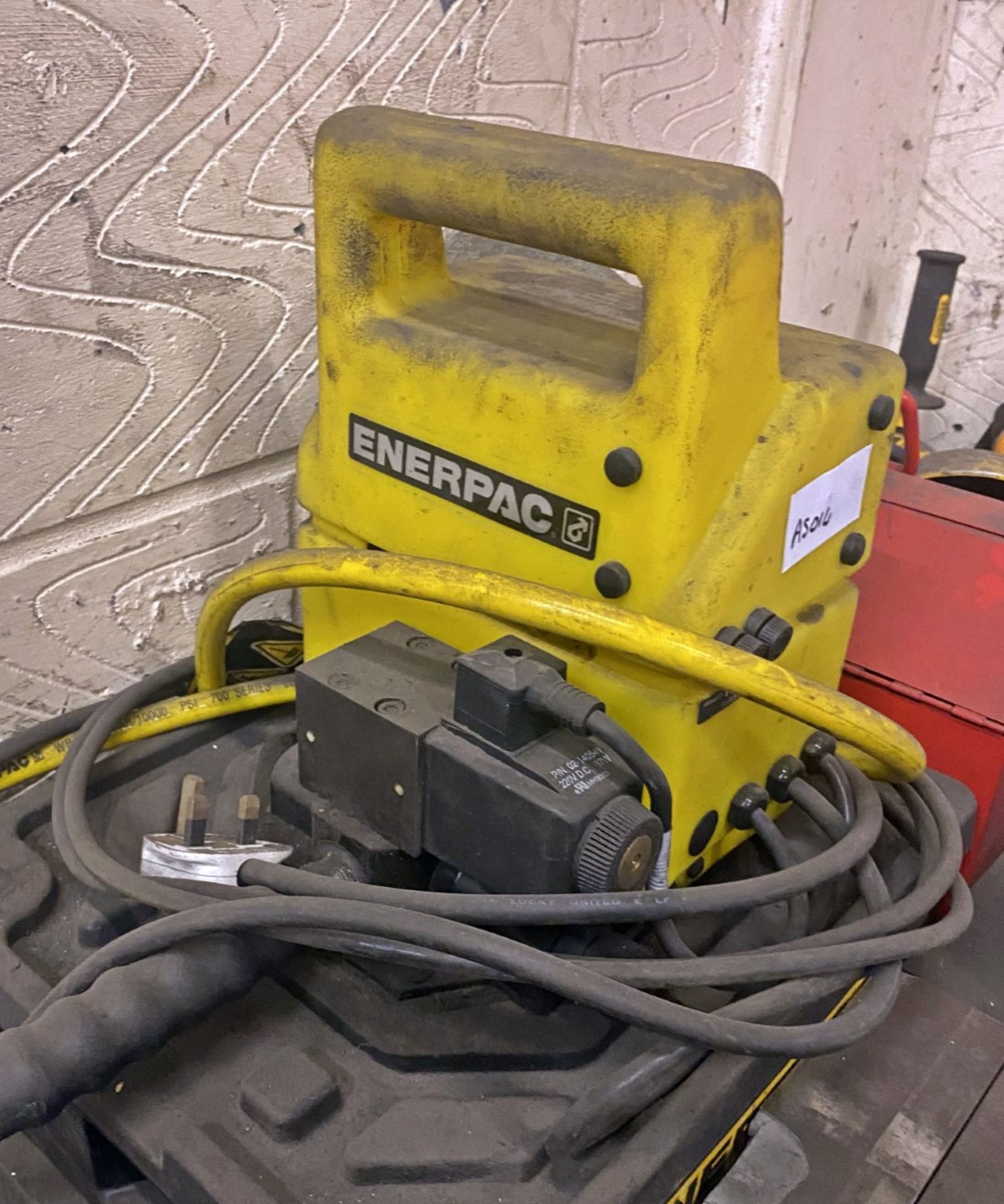 1 x Electric Spring Making Tool by Enerpac - Mounted on an Enerpac Bench