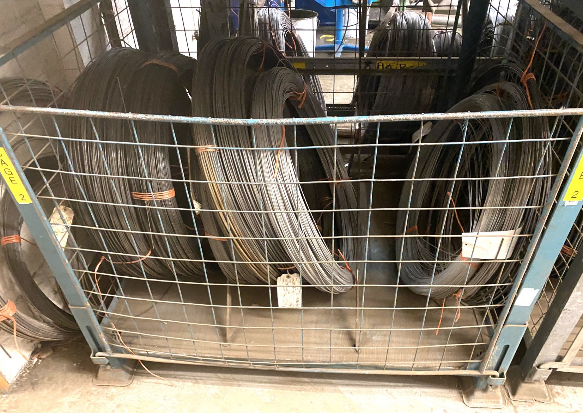 1 x Pallet Sized Metal Cage Containing a Quantity of Metal Wire Bundles