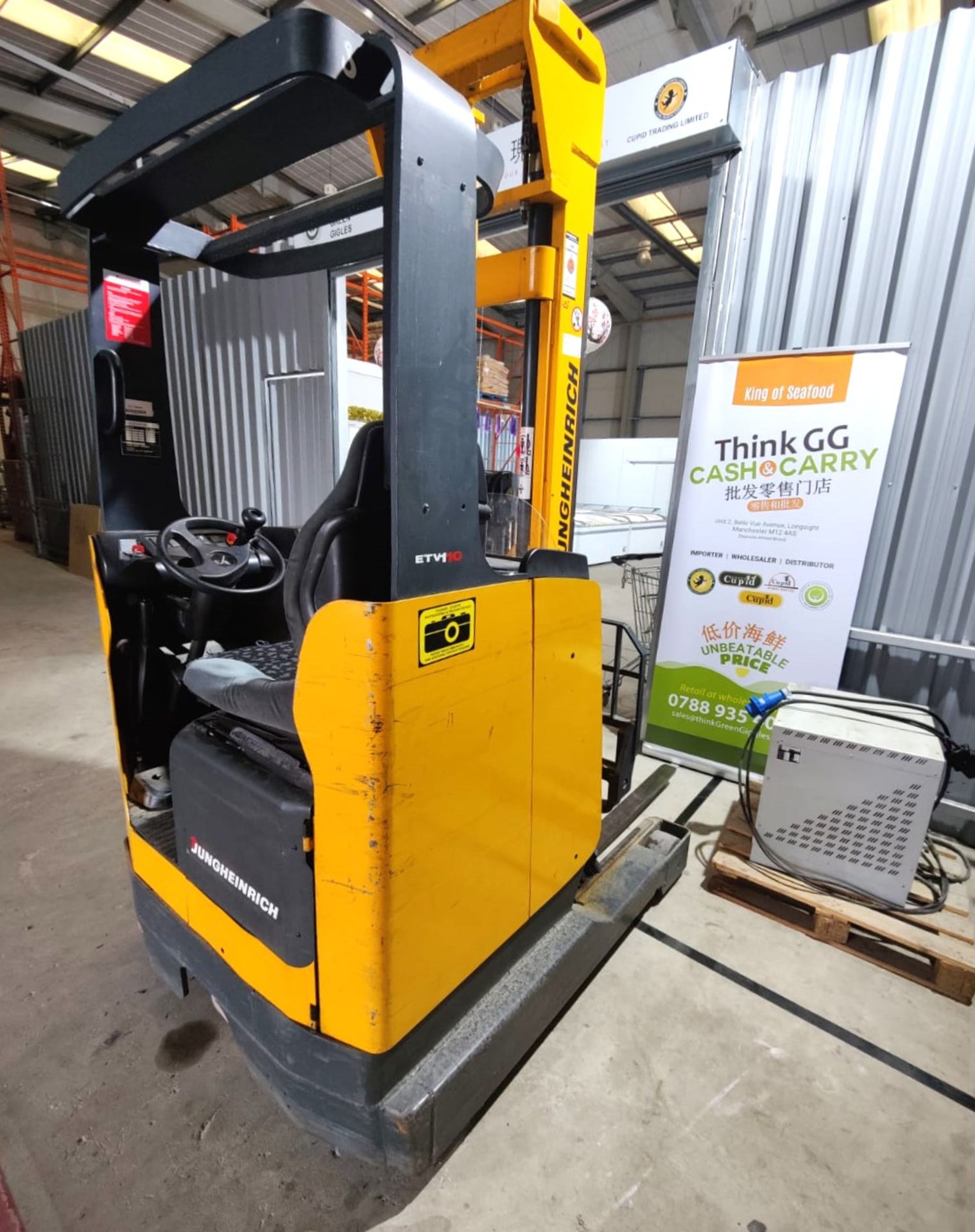 1 x Jungheinrich Electric Forklift Reach Truck - 1 Ton Capacity - 5900mm Lift Height - Image 6 of 36