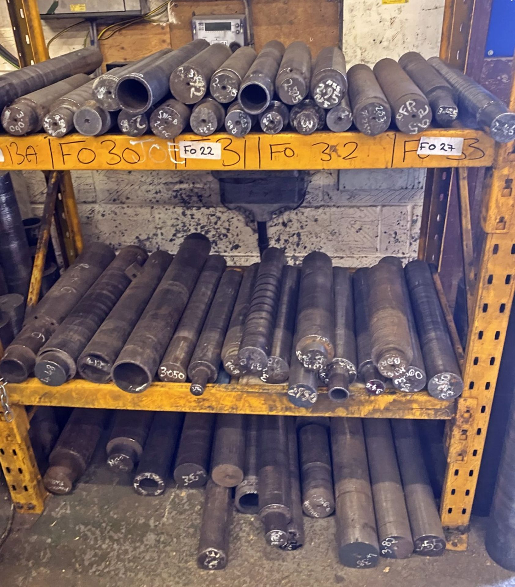 Approx 50 x Rollers For Forming Springs - Includes Storage Rack as Pictured