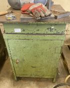 1 x Heavy Duty Workshop Cabinet With Solid Steel Worktop - Dimensions: 800 x 600 x 600 cms