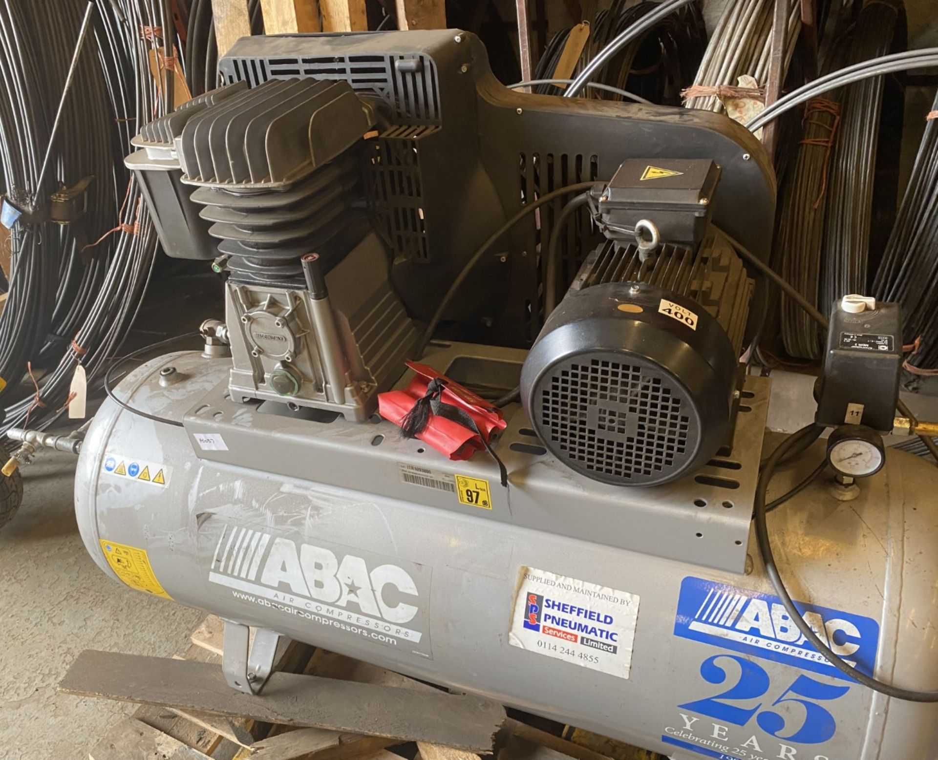 1 x ABAC Industrial Heavy Duty Air Compressor - Image 5 of 5