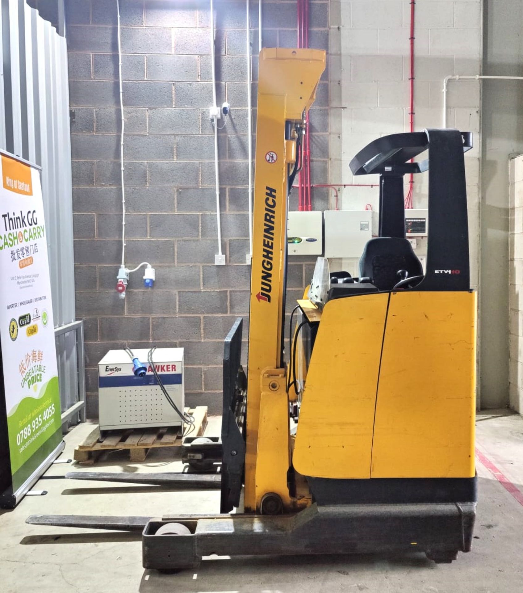 1 x Jungheinrich Electric Forklift Reach Truck - 1 Ton Capacity - 5900mm Lift Height - Image 5 of 36