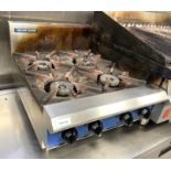 1 x Blue Seal Countertop Four Burner Gas Cooker - Ref: PAV138