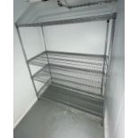1 x Multi Tier Chrome Wire Kitchen Shelving Unit - Dimensions: H165 x W135 x 60cms