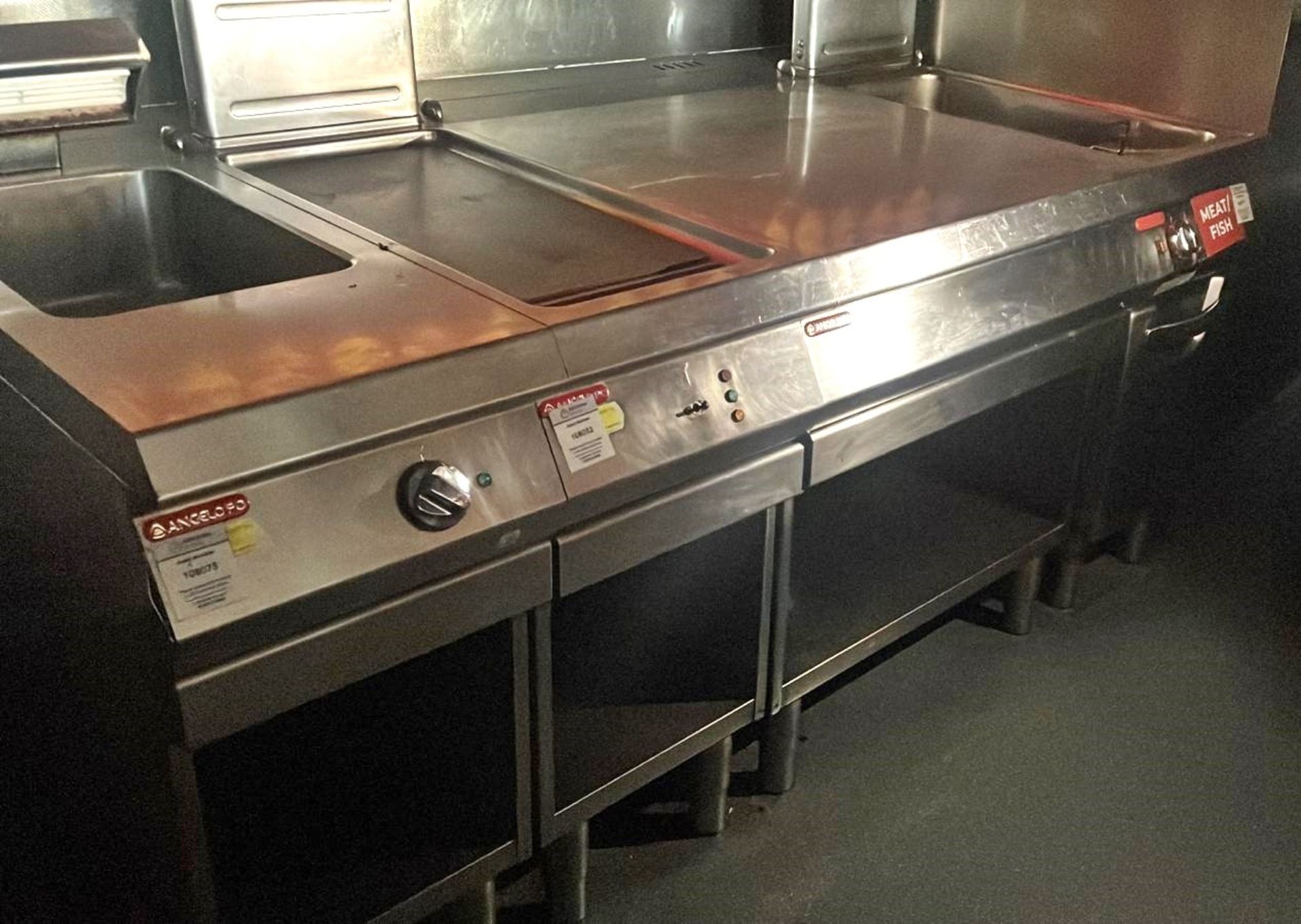 1 x Angelo Po Cookline Including Single Tank Chip Fryer, Chip Dump, Solid Top Cooking Griddle and P - Image 4 of 7
