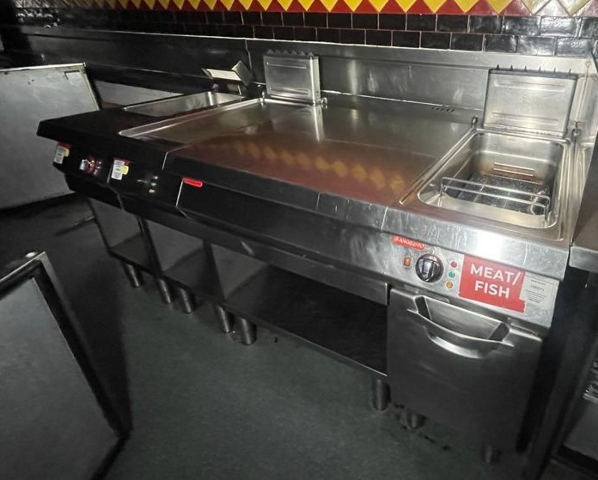 1 x Angelo Po Cookline Including Single Tank Chip Fryer, Chip Dump, Solid Top Cooking Griddle and P - Image 5 of 7
