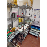 1 x Commercial Kitchen Wire Shelving Rack