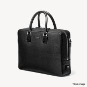 1 x ASPINAL OF LONDON Mount Street Small Laptop Bag In Black Saffiano - Original RRP £650.00