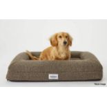 1 x TEDDY LONDON Medium Sized Brown/Khaki Boucle Dog Bed - New/Boxed - RRP £169 - Ref: 7279340/