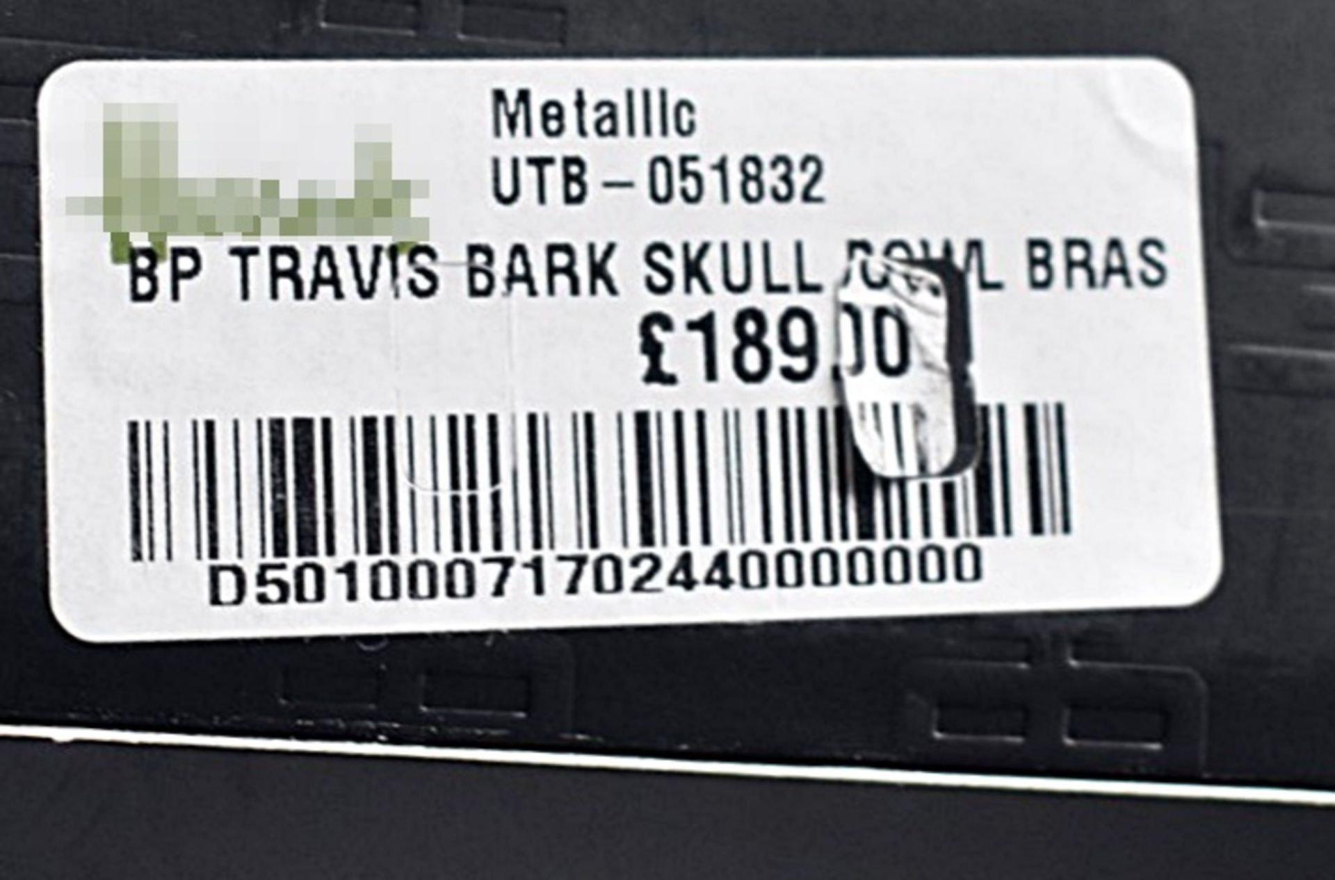 1 x BUSTER+PUNCH x TRAVIS BAKER (Blink-182) Designer Brass Skull Bowl, 18cm - Original Price £189.00 - Image 9 of 13