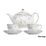 1 x WEDGWOOD Sweet Plum 3 Piece Fine Bone China Tea Set - New/Boxed - RRP £400 - Ref: /HOC229/