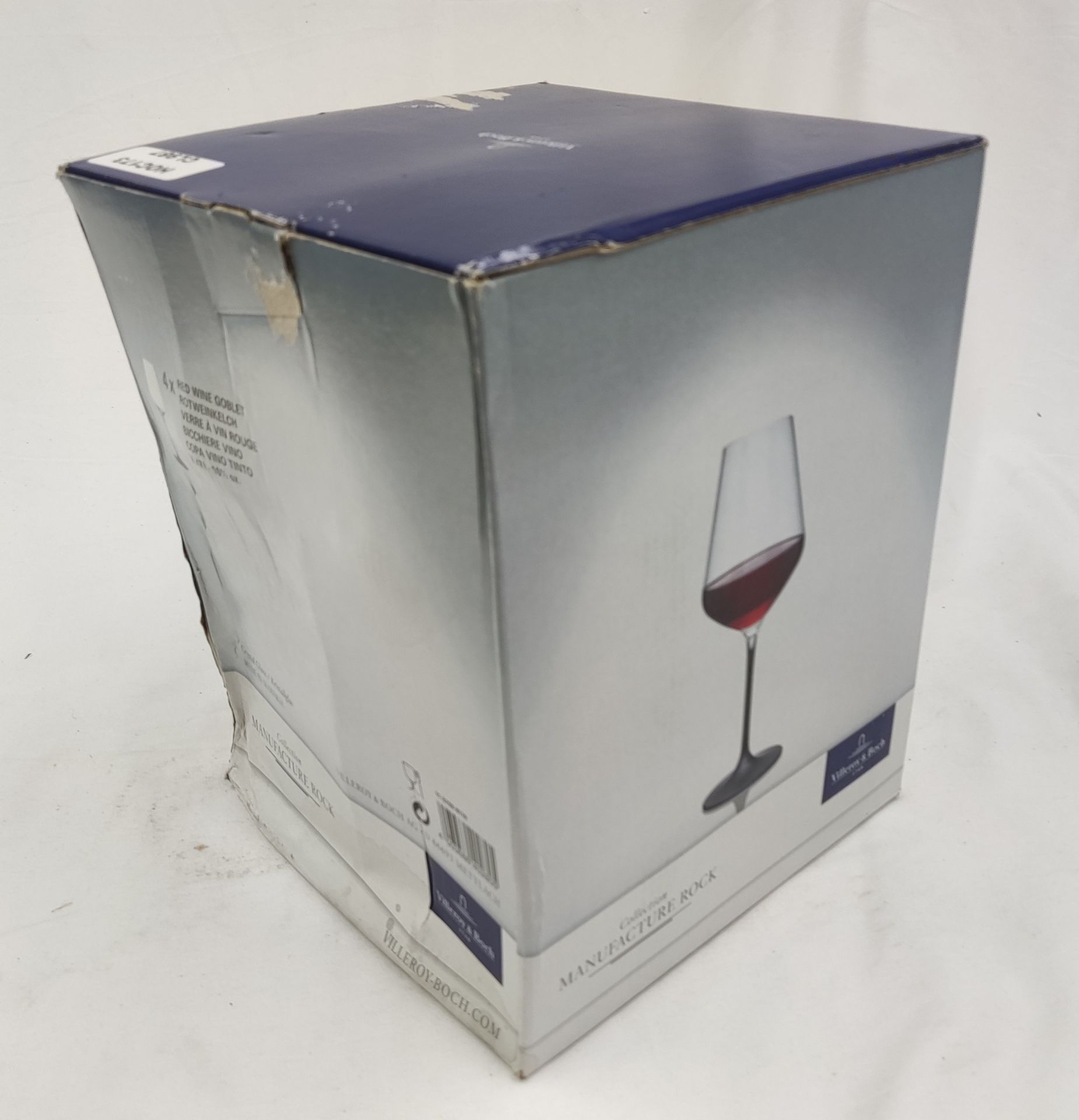 1 x VILLEROY & BOCH Manufacture Rock Red Wine Goblet Set, 4 Piece - New And Boxed - RRP £66 - Ref: - Image 10 of 12