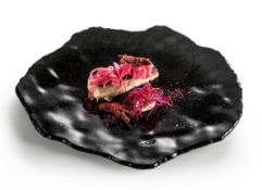4 x Pordamsa Craft Glass Cosmos Dinner Plates - Handcrafted Unique Dinnerware - Inspired by the