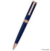 1 x CHOPARD 'Classic' Luxury Ballpoint Pen With Presentation Case, Navy Blue - Boxed Stock -