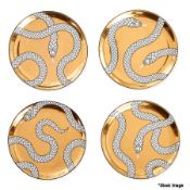 1 x JONATHAN ADLER Porcelain Eden Coasters - Set Of 4 - New/Unused - RRP £95 - Ref: 6939337/HOC198/