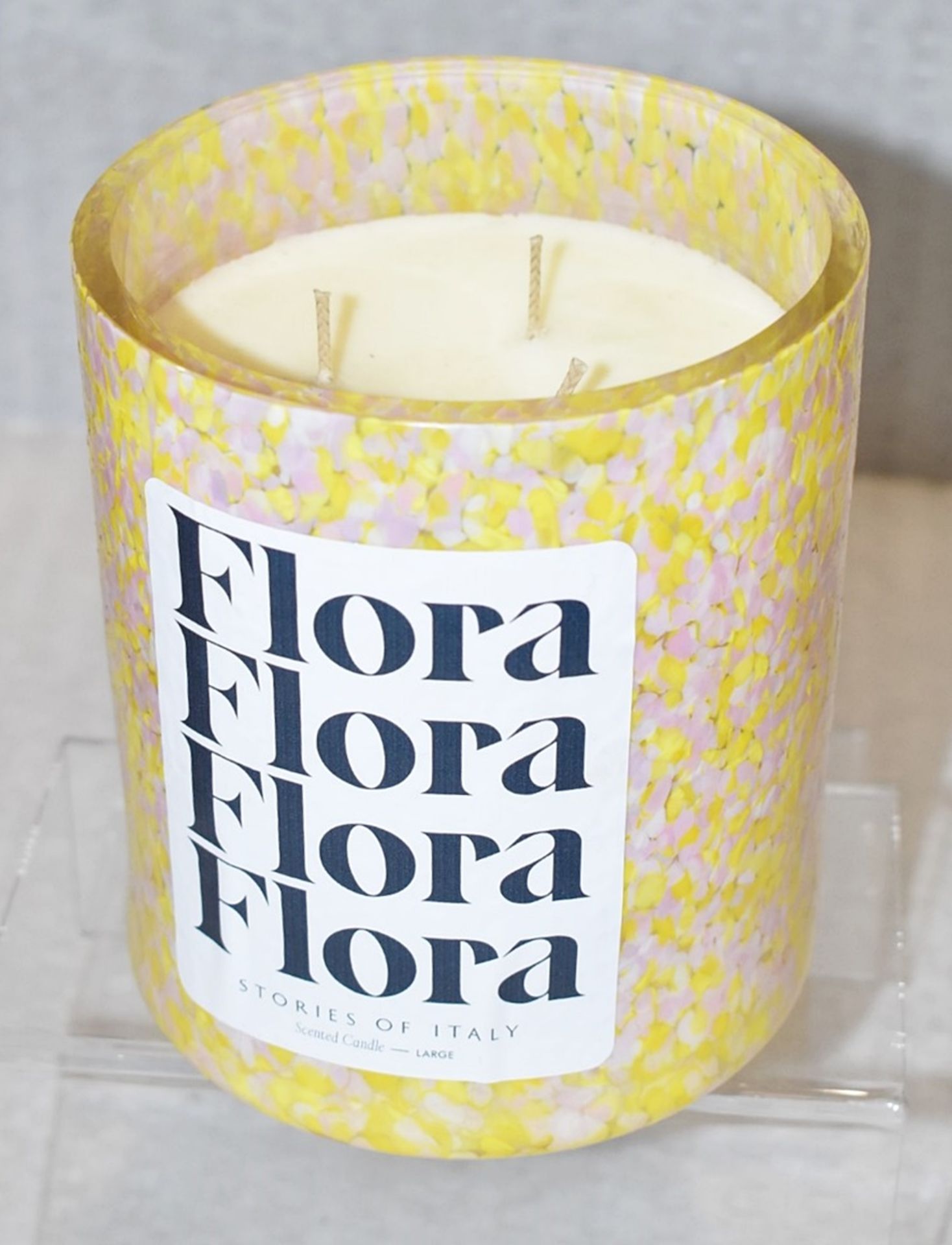 1 x STORIES OF ITALY 'Flora' Luxury Scented Candle with a Murano Glass Holderm 1.8kg - RRP £375.00 - Image 3 of 9