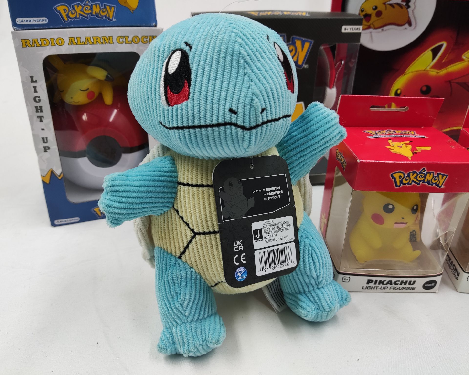 1 x POKEMON Assortment of Toys and Collectibles - Plush Squirtle, Pikachu Radio Alarm Clock and More - Image 3 of 17