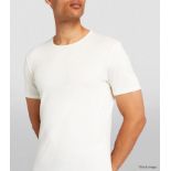 1 x Merino Wool-Blend Anatomica Base Layer T-Shirt in White, Large - Original Price £60.00