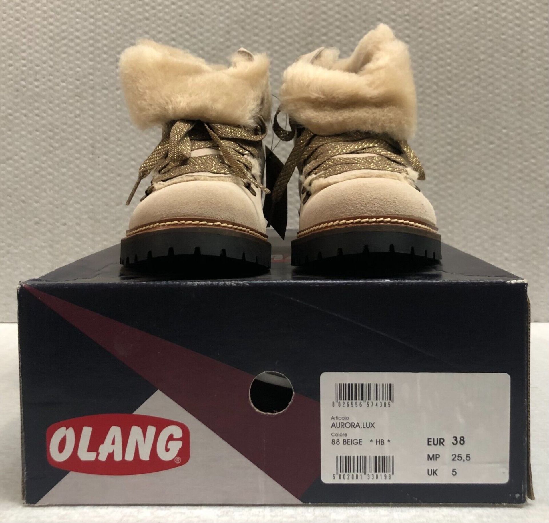 1 x Pair of Designer Olang Women's Winter Boots - Aurora.Lux 88 Beige - Euro Size 38 - New Boxed - Image 4 of 7