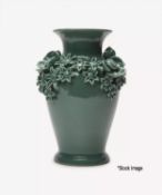 1 x HOUSE OF HACKNEY Florafantasia Vase Verdigris/Emerald - New/Boxed - RRP £395 - Ref: 7408817/