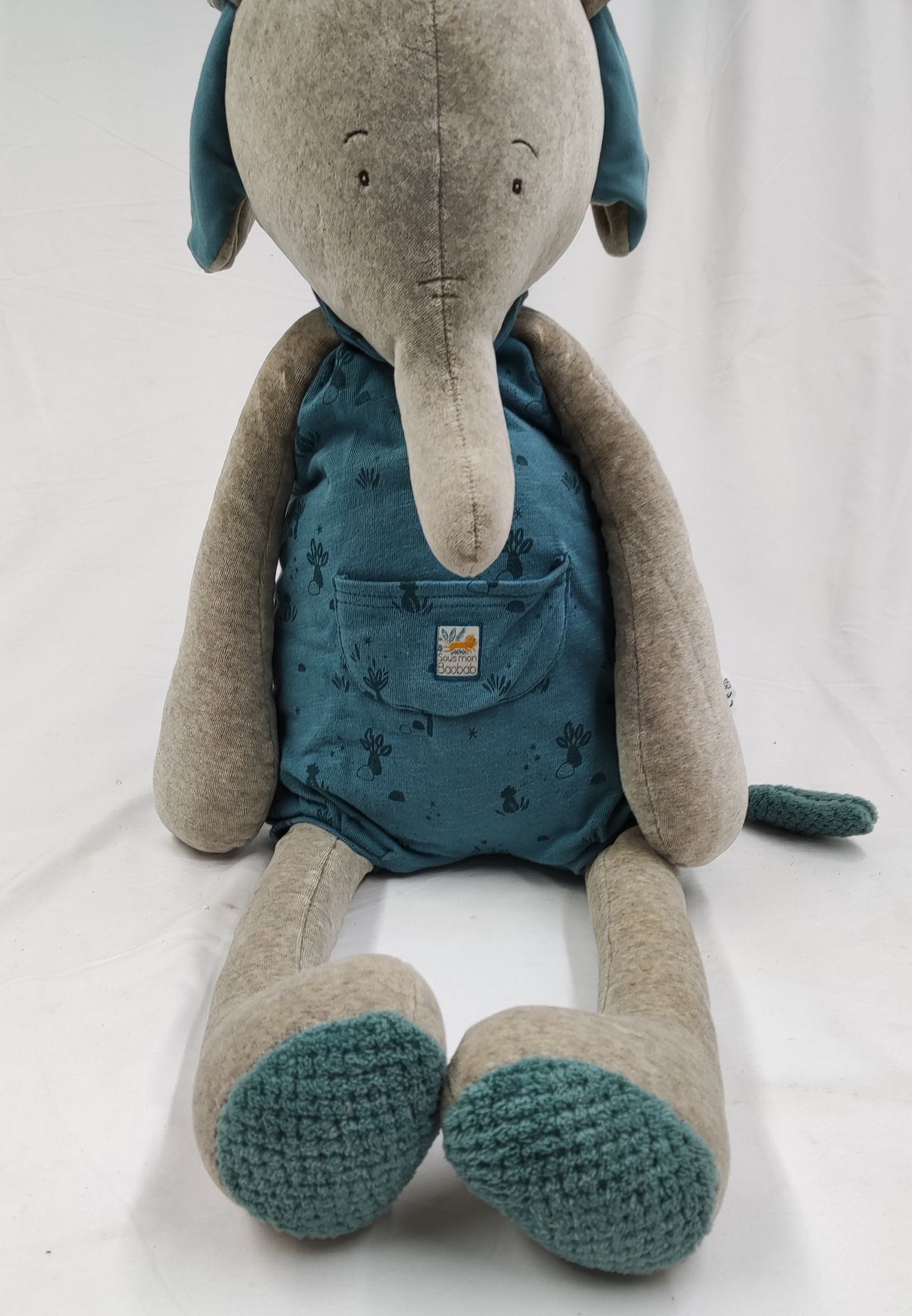 1 x MOULIN ROTY Sous Mon Baobab Bergamote Elephant Soft Toy - New - Original RRP £39.99 - Image 2 of 9