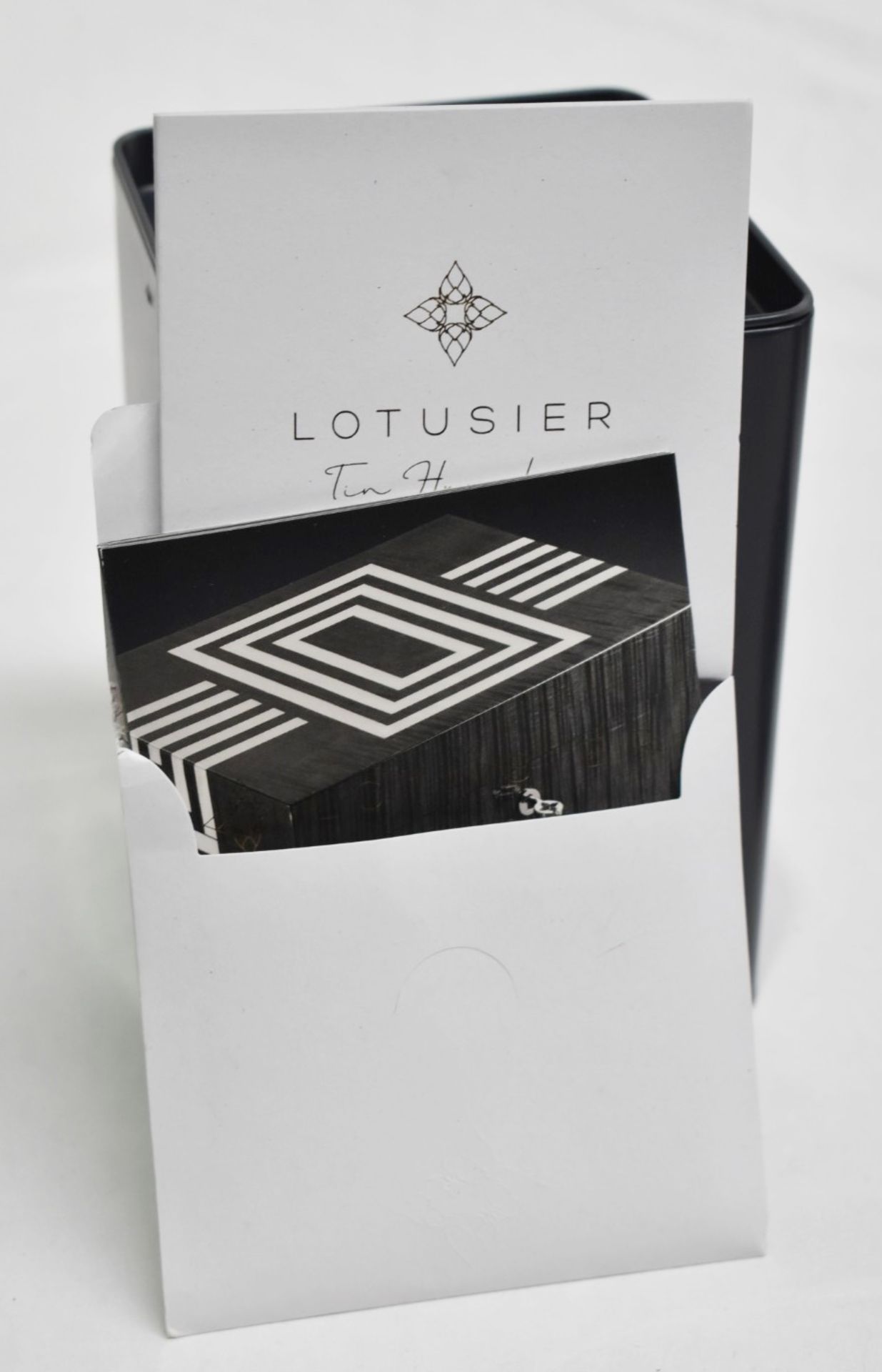 1 x LOTUSIER 'Tin Humidor' Luxury Double-walled Storage Tin In Grey - Original Price £130.00 - Image 4 of 9