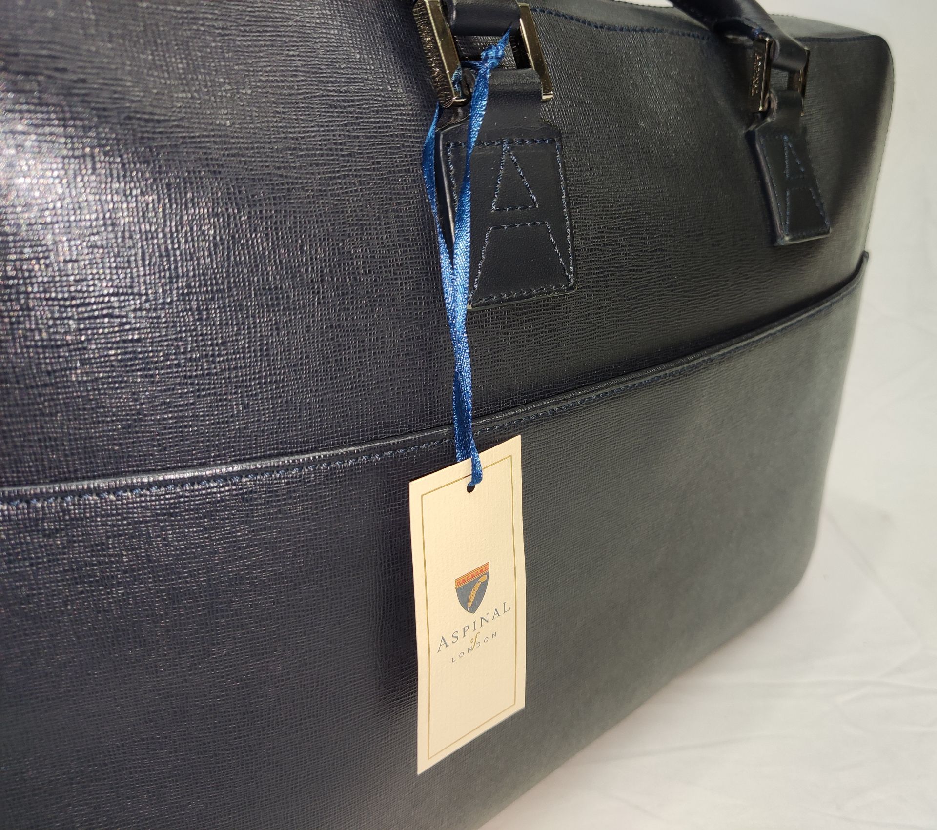 1 x ASPINAL OF LONDON Mount Street Small Laptop Bag In Black Saffiano - Original RRP £650.00 - Image 16 of 21